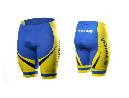 Велотрусы мужские ONRIDE Ukraine без лямок с памперсом голубой / желтый M | Veloparts