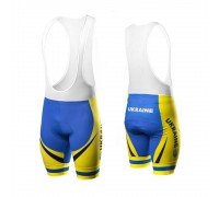 Велотрусы мужские ONRIDE Ukraine с лямками с памперсом голубой / желтый XL