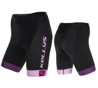 Велотрусы женские KLS Maddie без лямок с памперсом черный / розовый S
