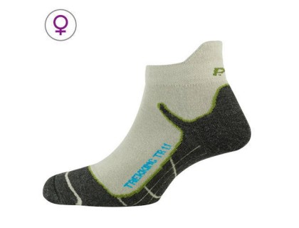 Шкарпетки жіночі P.A.C. TR 1.1 Trekking Superсвітлий білий/зелений 35-37 | Veloparts