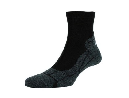 Шкарпетки чоловічі P.A.C. Running світлий Мікрофібра 40-43 чорний | Veloparts