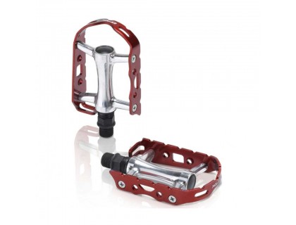 Педалі XLC PD-M15, 241 гр, Ultralight, сріблясто-червоні | Veloparts