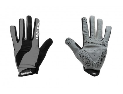 Рукавички ONRIDE Long довгі пальці сірий/чорний XL | Veloparts