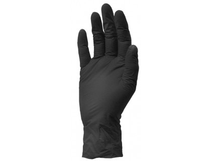 Перчатки рабочие нитриловые текстурированные SafeTouch Advanced черный L, пара | Veloparts