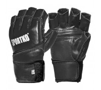Перчатки с открытыми пальцами Sportko XL черные