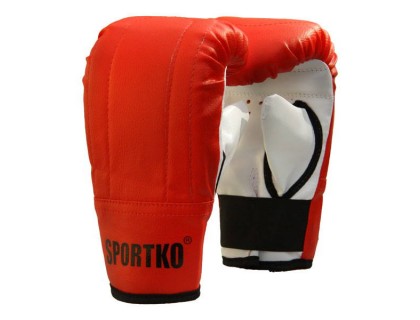 Снарядные перчатки кожвинил SPORTKO XL красные | Veloparts
