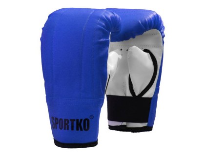 Снарядные перчатки кожвинил SPORTKO XL синие | Veloparts