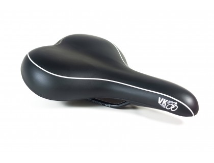 Седло Velo VL-6167 Gel мужское черный логотип VK | Veloparts