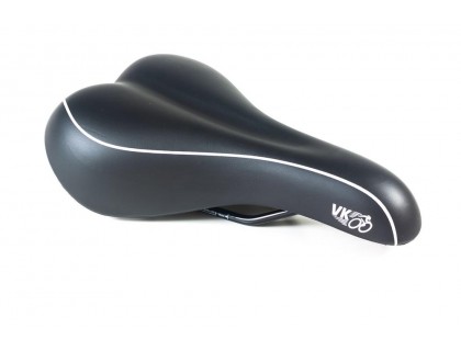 Седло Velo VL-3137 C74 Gel черный логотип VK | Veloparts
