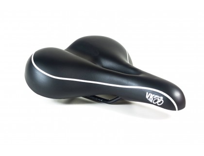 Сідло Velo VL-6182 Gel чорний логотип VK | Veloparts
