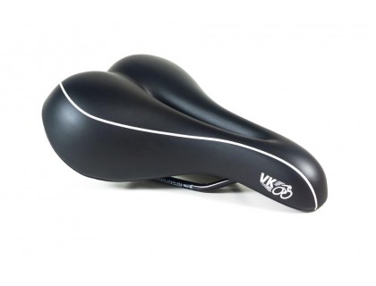 Сідло Velo VL-4110 C74 жіноче чорний логотип VK | Veloparts