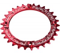 Звезда Chainring,Narrow wide, BCD 104,10-12S 32T Red