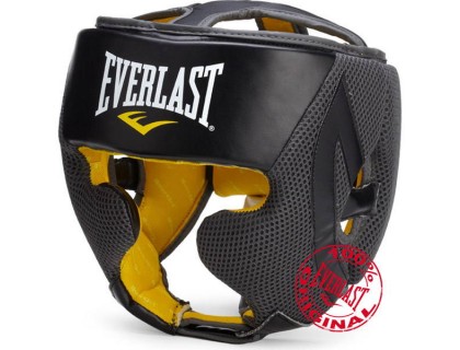 Шолом боксерський Everlast EverCool чорний S-M | Veloparts