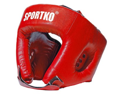 Шлем боксёрский кожвинил XL красный | Veloparts