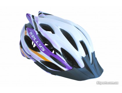 Шлем KLS Dynamic белый / фиолетовый M / L | Veloparts