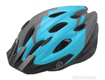 Шлем KLS Blaze 18 черный / голубой S / M (54-57 см) | Veloparts