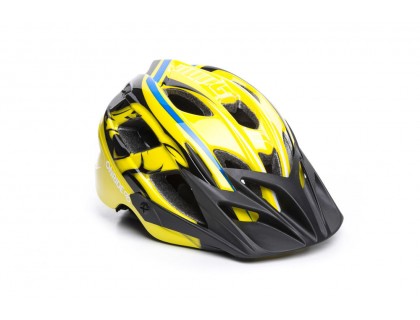 Шлем ONRIDE Rider глянцевый желтый / голубой M (52-56 см) | Veloparts