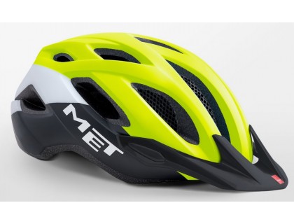 Шлем Crossover XL safety Yellow/white/black (matt finished visor) 60-64 | Veloparts