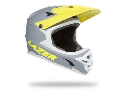Шлем-фулфейс Lazer PHOENIX + серый / желтый + чехол S 54-56см | Veloparts