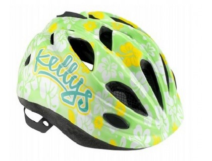 Шлем KLS Buggie детский зеленый цветок S | Veloparts