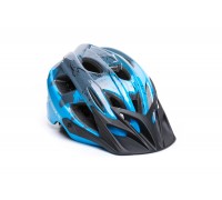 Шлем ONRIDE Rider глянцевый серый / голубой M (52-56 см)