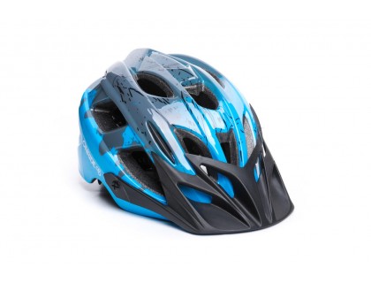 Шолом ONRIDE Rider глянцевий сірий / блакитний M (52-56 см) | Veloparts