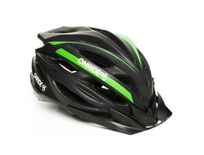 Шлем ONRIDE Grip матовый черный / зеленый L (58-61 см) | Veloparts