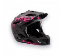 Шлем фулфейс женский MET Parachute 2018 Black Pink Texture