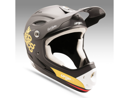 Шлем Urge Drift чёрно-золотой YM, 48-50см, подростковый | Veloparts