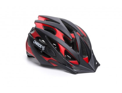 Шлем ONRIDE Cross матовый черный / красный L (58-61 см) | Veloparts