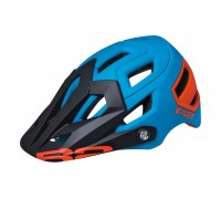 Шлем R2 Trail цвет Голубой / Оранжевый (матовый) L