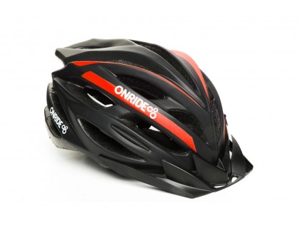 Шлем ONRIDE Grip матовый черный / красный L (58-61 см) | Veloparts