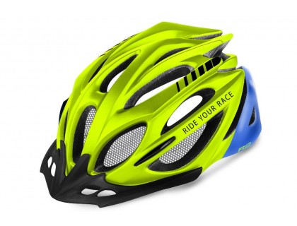 Шлем R2 Pro-Tec желтый / синий L (58-61 см) | Veloparts