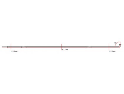 Спиця DT Swiss Comрetition Race 2/1.6/2 x 292 мм тянута J-подібна чорний (100 шт) | Veloparts