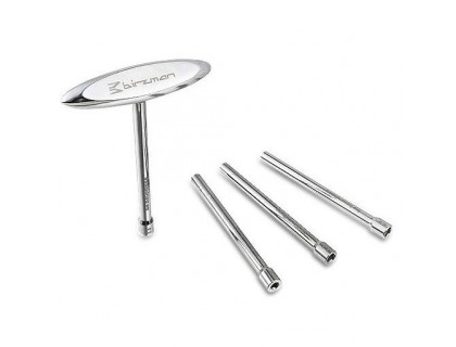 Ключ для спиць Birzman з Т-подібною ручкою, сріблястий | Veloparts