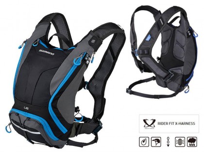 Рюкзак Shimano Hydration Daypack - UNZEN 6L чорний / сірий / синій | Veloparts