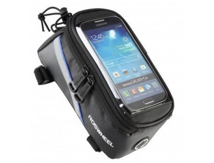 Сумка на раму под смартфон Roswheel 5.5 "12496M-B5 черный / синий | Veloparts