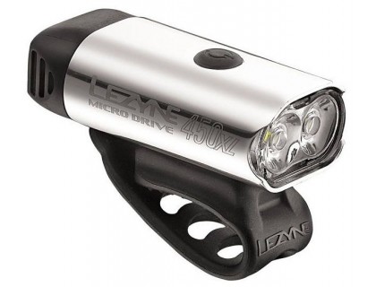 Ліхтар передній Lezyne Micro Drive 450XL USB Silver | Veloparts