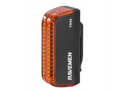 Мигалка задня Ravemen TR50 USB 50 Люмен чорний | Veloparts