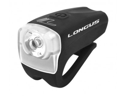 Свет передний Longus PRETY 3W LED 3F USB габаритное черный | Veloparts