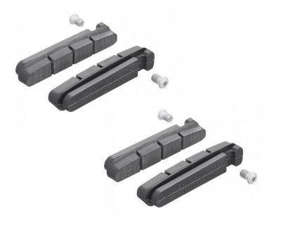 Резинки тормозных колодок Shimano R55C + Dura-Ace кассетная фиксация (2 пары) | Veloparts