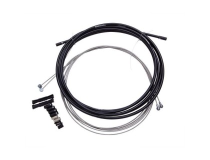 гальманой комплект SRAM MTB Brake Cable Kit чорний 5mm (1.5mm троси, 5mm плетеная рубашка, кінцевики, концевики, Захист рами) | Veloparts