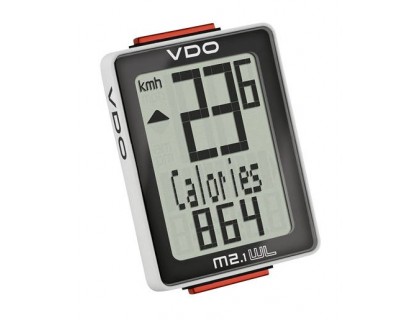 Велокомпьютер VDO M2.1 проводной, черно-белый | Veloparts