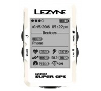 Велокомпьютер Lezyne Super GPS Limited White Edition