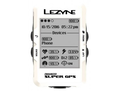 Велокомпьютер Lezyne Super GPS Limited White Edition | Veloparts