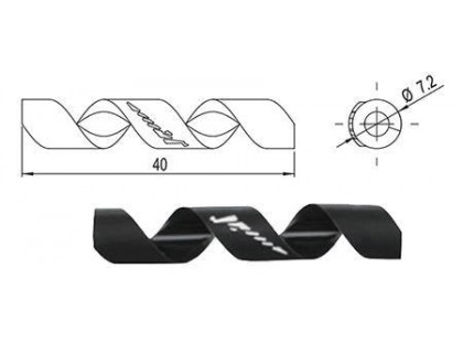 Защита рамы Alligator от трения рубашек Spiral (4/5 мм) черный | Veloparts