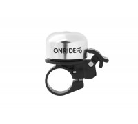 Звонок ONRIDE Tone хомут 22.2 мм серебристый