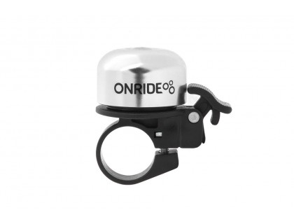 Звонок ONRIDE Tone хомут 22.2 мм серебристый | Veloparts